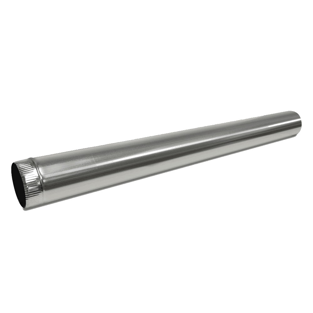 SP10 Smooth Spiral Duct Pipe, 10 in Diameter, Galvanized Steel