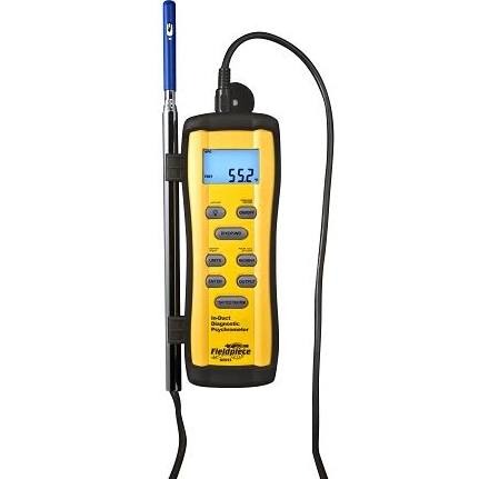Fieldpiece SRH3 In-Duct Digital Psychometer With 38 in Telescoping Probe