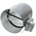 Aprilaire® 6610 Zone Damper, Round Duct, 10 in Dia, 24 V, Motorized: Yes, Galvanized Steel, 6 W