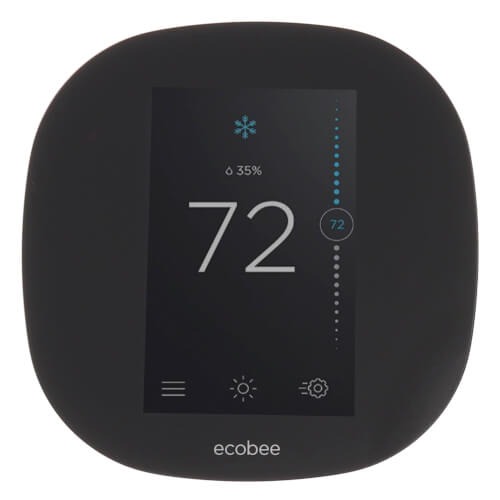 Ecobee EB-STATE3LTP-02 7 Day Wi-Fi Programmable Thermostat, 24 V, 2H/2C, 4H/2C-Stage, Auto Changeover: Yes, 21.4 mm D