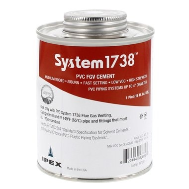IPEX® 397040 Low VOC Cement, PVC Base, 1 pt, Auburn, For Use With: System 1738 Flue Gas Venting Systems