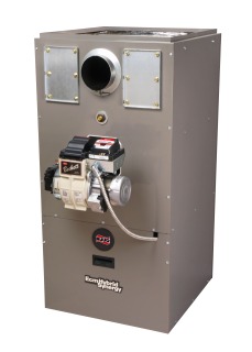 ROCB-118V05BM Oil-Fired Multi-Positional Highboy Furnace, 118,000 BTU/hr, ECM Motor, Horizontal Left/Right Capable