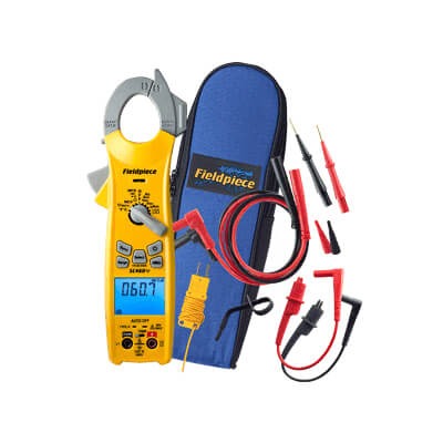 Fieldpiece SC460 Wireless Clamp Meter, 10000 Display Counts, 1000 mV, 10 V, 100 V, 600 V/0.1 mV VDC/Resolution