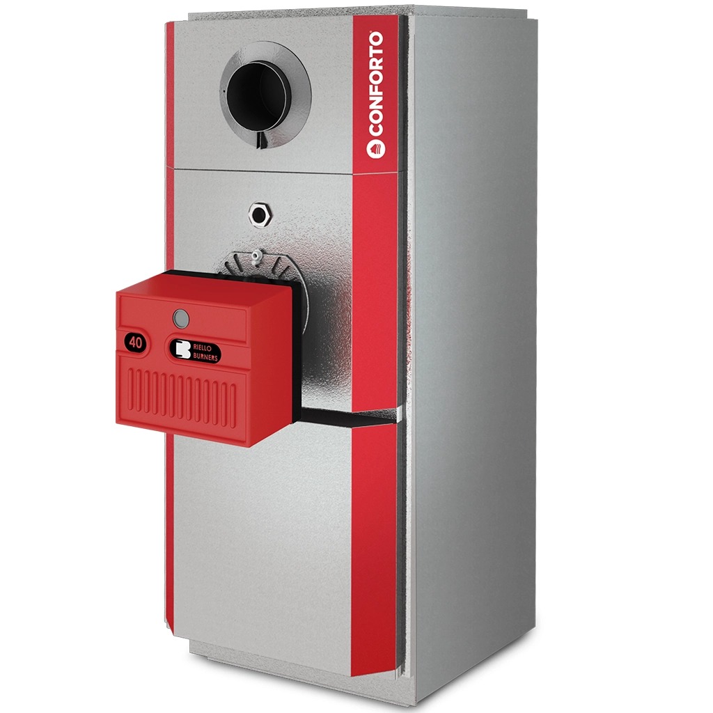 GRANBY KHM-00-G100-H3 Conforto Oil-Fired Hi-Boy Furnace, Front Flue, Multi-Position, 1/2 hp 5-Speed Blower