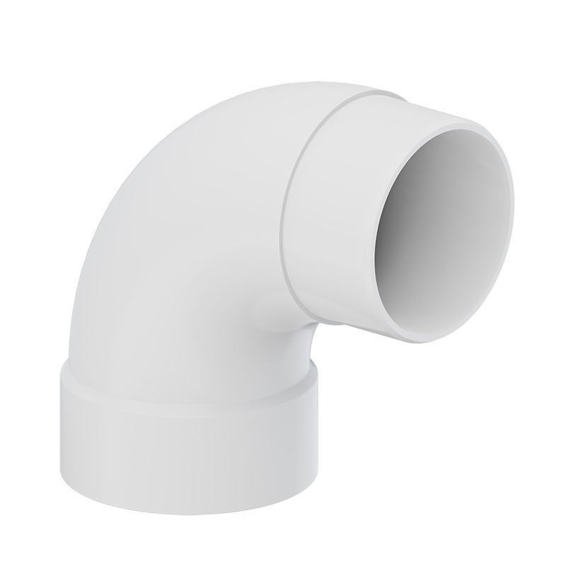 TIGRE 302-3372 DWV 90 deg Street Elbow, 3 in, PVC, Spigot x Hub