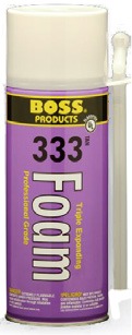 BOSS® by Soudal 33316 Multi-Purpose Triple Expanding Foam Sealant, 12 oz, Tan, 40 to 115 deg F Application Temperature