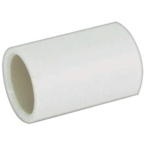 Tigre 100-3190 Coupling, 2 in x 2 in, Hub x Hub, White, PVC