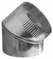 45 deg Duct Elbow, 16 in, 24 ga Galvanized Steel