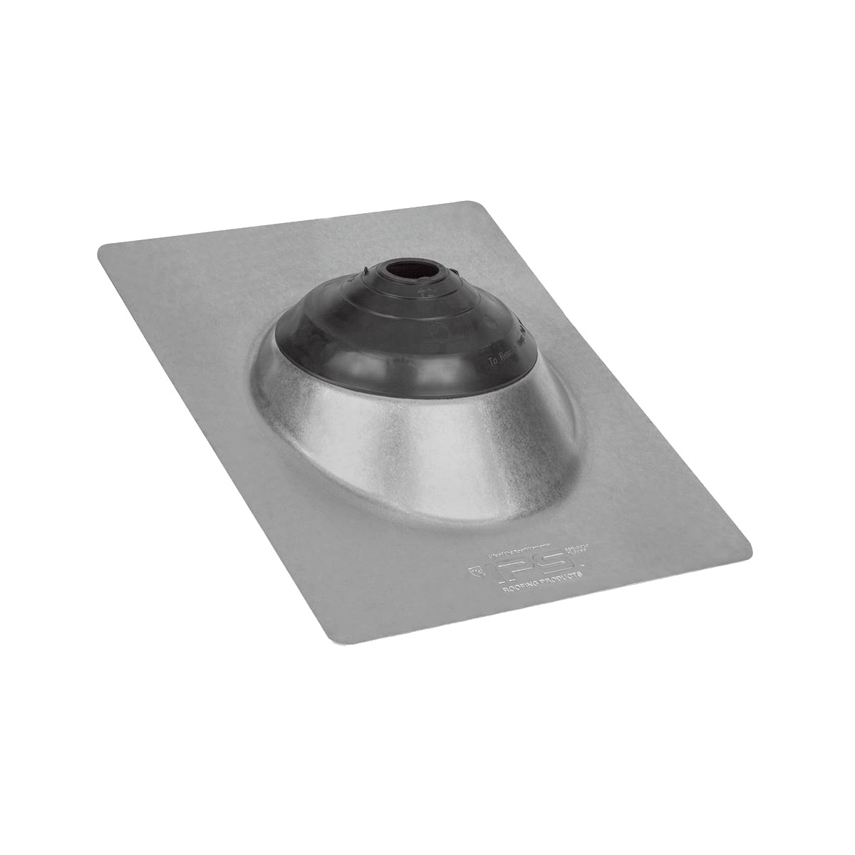 BRAMEC® 13119 GB41 Multi-Size Galvanized Roof Flashing, Fits 1-1/4 in to 4 in IPS, 12 in x 6 in Base