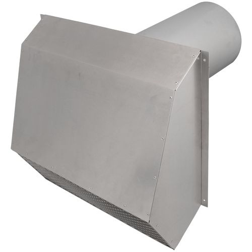 Tjernlund VH1 Series VH1-8 Side Wall Vent Hood, 18-3/8 in H, For Duct Size: 8 in, Aluminum