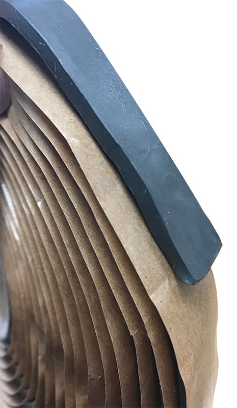Duro Dyne® 21046 BTL316-58LG Butyl Gasket, 3/16 in x 5/8 in, 25 ft per Roll, 20 Rolls, For TDF Duct