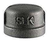 Streamline® 521-406 Pipe Cap, 1-1/4 in, FNPT, Material Construction: Malleable Iron, Black