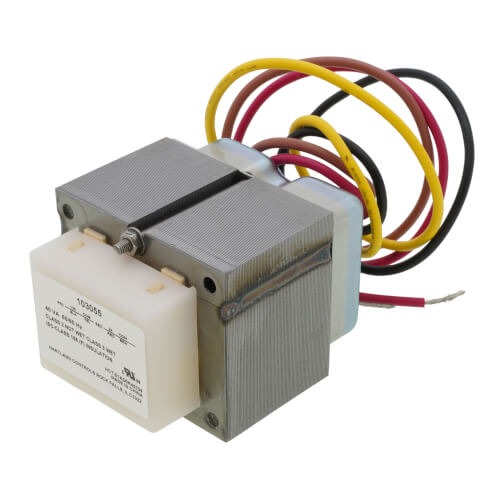 REZNOR® 103055 Control and Damper Transformer With Wire Leads, 120 V Primary, 24 V Secondary, 40 VA, 50/60 Hz