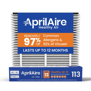 Aprilaire® 113 Air Filter, 16 in L, 20 in W, 4 in Thick, 13 MERV, For Use With: 1110 Whole-House Air Purifiers