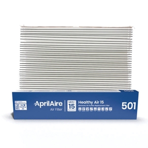 Aprilaire® 501 Air Filter, 16 in L, 25 in W, 6 in Thick, 15 MERV, Bonded Glass Fiber Filter