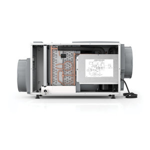 Aprilaire® E100 Dehumidifier, Moisture Removal Capacity: 100 ppd, 5500 sq-ft Coverage, R-32 Refrigerant, 8 MERV