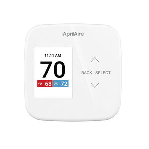 Aprilaire® S86NMU Programmable Thermostat, 24 V, 2H/2C, 4H/2C-Stage, Graphical Display, 4.38 in H, 4.38 in W