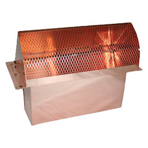 Artis Metals RC310 Wall Cap, For Duct Size: 3-1/4 x 10 in, Rectangular Duct, 3-1/4 in W Wall Opening, Copper
