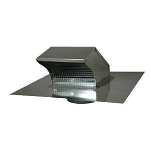 Artis Metals RDVG10BL Exhaust Vent, For Duct Size: 10 in, Round Duct, 6-1/8 in H, 20 in W, 20 in D, 24 ga Gauge