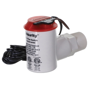 Asurity™ CS-2 Float Switch, 24 V Control, SPST Switch Contact, NC, Pipe Installation/Mounting, 1.5 A, 2-Wire