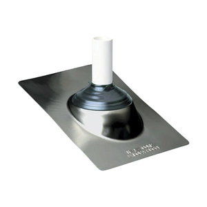 BRAMEC® 13118 3-in-1 Roof Flashing, For Pipe Size: 3 in, Steel, Galvanized, 10-1/4 in W Base, 14-1/2 in H