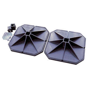 Big Foot® 87714 H-Frame Kit With 18 in Square Strut, 19 in L, 19 in W, 4-1/4 in D, Black/Silver