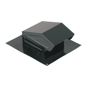Broan-NuTone® 636 Roof Cap With Damper and Birdscreen, For Duct Size: 3 in, 4 in, 11 in L, 9-1/4 in W, Steel