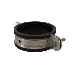 Centrotherm InnoFlue IASCM02 Support Clamp With 3/8 in Nut, For Duct Size: 2 in, 3 in OD, 4.4 in L, 3 in W