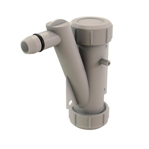 Centrotherm InnoFlue IASJBVS Universal Ball Valve Siphon, Polypropylene, 6-1/2 in L, 4.9 in W, Clear