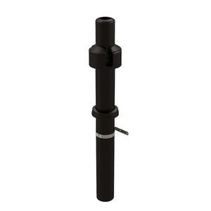 Centrotherm InnoFlue ICRT2439 Concentric Roof Termination, 2 or 4 in Intake, HDPE/Polypropylene, Black, 42 in H