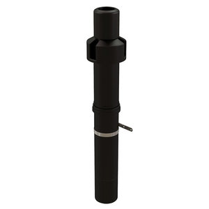 Centrotherm InnoFlue ICRT3539 Concentric Roof Termination, 3 or 5 in Intake, HDPE/Polypropylene, Black, 42 in H