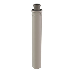 Centrotherm InnoFlue ICVL242 Concentric Vent Length Pipe, 2 or 4 in Intake, Galvanized Steel/Polypropylene, White