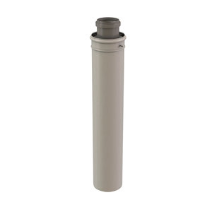 Centrotherm InnoFlue ICVL352 Concentric Vent Length Pipe, 3 or 5 in Intake, Galvanized Steel/Polypropylene, White