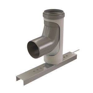 Centrotherm InnoFlue ISBS0387 Base Support, 3 in, Polypropylene, Gray, 15.7 in L, 10.6 in W