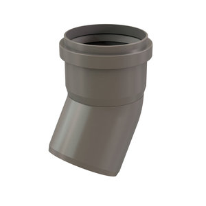 Centrotherm InnoFlue ISEL0330 30 deg Elbow, 3 in, Polypropylene, 8.3 in L, 5.6 in W, Gray, 3.7 in Dia