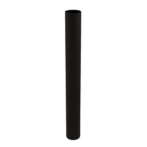 Centrotherm InnoFlue ISEP0439 End Pipe, 39.4 in L, 4.3 in OD, Polypropylene, For Pipe Size: 4 in, Black