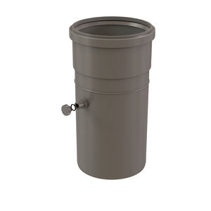 Centrotherm InnoFlue ISTP03 Test Port, 3 in, Polypropylene, 6.7 in L, 4.9 in W, Gray
