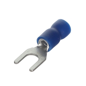 Devco 6227LX Spade Terminal, 16 to 14 AWG Wire, Copper Alloy Conductor, #8 Stud
