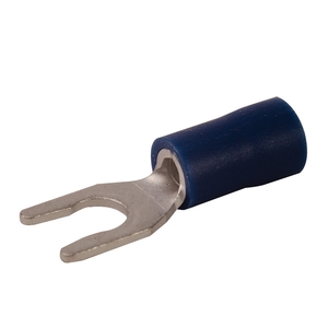 Devco 6239LX Spade Terminal, 16 to 14 AWG Wire, Copper Alloy Conductor, #8 Stud