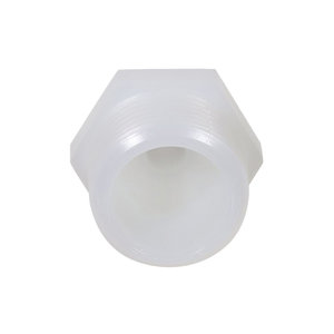 Devco 701-043 Adapter, 3/8 in x 3/4 in, Barbed x MIPT, Material Construction: Nylon, White