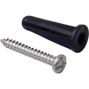 Devco 7103CX Conical Flange Anchor, 3/4 in Dia, #4 Thread, 3/4 in L, Plastic, 5/32 in Drill Bit