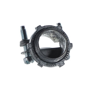 Devco PI320 Romex Connector, 3/8 in ID, Steel, Flexible: No, Galvanized, 1/2 in Knockout