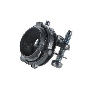 Devco PI320 Romex Connector, 3/8 in ID, Steel, Flexible: No, Galvanized, 1/2 in Knockout