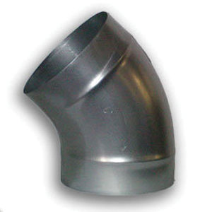 Die Stamped GSP455-1.0 2-Piece Short Radius Elbow, 5 in x 5 in, 45 deg, 5 in Bend Radius