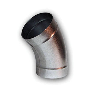 Die Stamped GSP4510-1.5 2-Piece Long Radius Elbow, 10 in x 10 in, 45 deg, 15 in Bend Radius