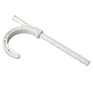 DiversiTech® 515-J3000 Swiveling J-Hook, For Pipe Size: 3 in, PVC, 9 in L, White