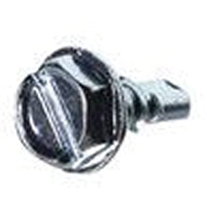 DiversiTech® 6953CX Self-Drilling Screw, Hex Washer Head, #10 Thread, 1/2 in L, Steel, Zinc-Plated