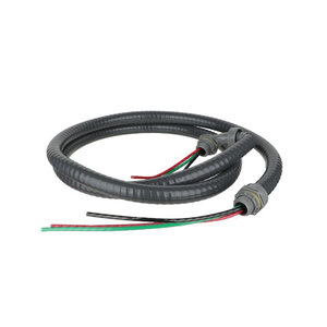 DiversiTech® 6-12-6NM Standard Whip, 6 ft L, 10 AWG Wire, Flexible Conduit, 1/2 in Conduit, 3-Conductor