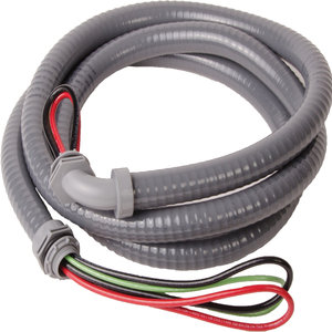 DiversiTech® 6-34-6NM Standard Whip, 6 ft L, 8 AWG Wire, Flexible Conduit, 3/4 in Conduit, 3-Conductor