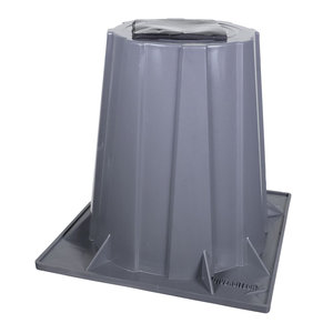 DiversiTech® HPR-6 Heat Pump Riser, 500 lb Load, 6 in H, Polypropylene, Gray, For Use With: Air Handlers and Heat Pumps